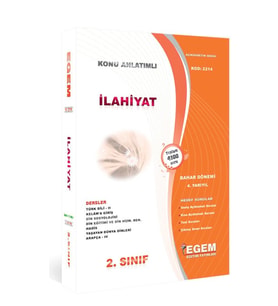 Egem Eğitim Yayınları Aöf Ilahiyat 2.sınıf 4.yarıyıl Bahar Dönemi Konu- Soru Güncel Soru Bankası (Çok Renkli)