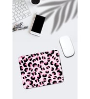 Pembe Leopar Desenli Mouse Pad