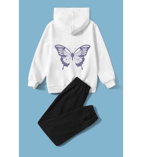 Çocuk Butterfly Eşofman Takımı (Gri)