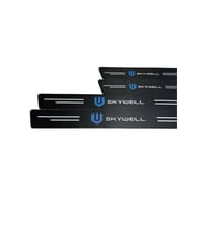 Skywell Logolu Karbon Kapı Eşiği Koruyucu Bant Folyo 4'lü Set