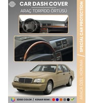 MERCEDES S CLASS W140 (1991-1998) Torpido Örtüsü Premium Kalite Torpido Koruma Özel Kesim UV Koruma
