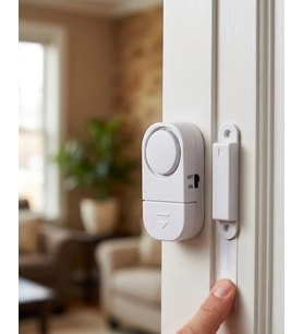 Kapı Alarmı Pencere Sensörü 90 dB Sesli Güvenlik Sistemi Kolay Montajlı