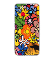 PrintiFy Xiaomi Redmi 9A ile Uyumlu Retro Color 2  Kamera Korumalı Şeffaf  Kılıf
