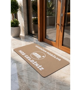Valerine Life Kapı Önü Paspası 50x90cm Dijital Baskı Kaymaz Kişiye Firmaya Özel Mobilyacı