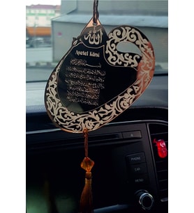 Mony Tasarım  Pleksi Çift Taraflı Araba Süsü Vav Desenli Dikiz Aynası Süsü