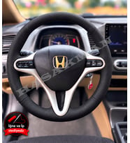 Honda Civic FD6 Dikme Direksiyon Kılıfı Premium Komple Delikli Deri Siyah Dikiş 2006-2012