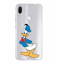 Xiaomi Redmi Note 7 Uyumlu Kapak Donald Duck Tasarımlı Şeffaf Silikon Kılıf