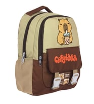 Capybara Erkek Çocuk İlkokul Okul Sırt Çantası - Kahverengi - Bej - 5200