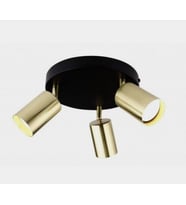 MYLİGHTS  ÜÇLÜ LED SPOT LED AVİZE GÜN IŞIĞI LEDLİ PLOFONYER ARMATÜR   (Siyah)