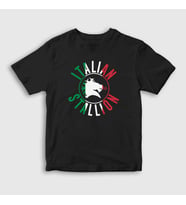 Presmono Unisex Çocuk Siyah italian Stallion Film Rocky T-Shirt 249713tt