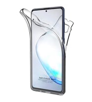 Samsung Galaxy Note 10 Lite 360 Kılıf Şeffaf Ön Arka Silikon 
