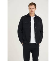 Kly Erkek Comfort Fit Çıtçıtlı Gömlek Kısa Kol T-shirt Jogger Pantolon 3'lü Eşofman Takım