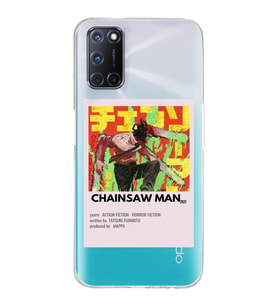 Oppo A52/A72/A92 Uyumlu Chainsaw Man Anime Desenli Şeffaf Telefon Kılıfı