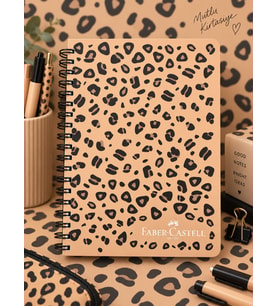 Faber Leo Karton Kapaklı Çizgili Defter 100 Yaprak