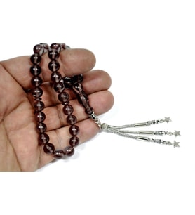 Ateş Kehribar Tesbih Küre Kesim (Khr 10714)