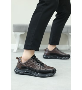Hakiki Deri  Erkek Casual Ayakkabı 126MA1004 (Kahverengi)