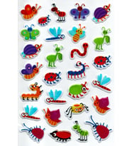 Sticker Kabartmalı A4 boyutunda Stiker Defter, planlayıcı etiket, (Lim011) - Böcekler
