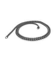 Siyah Renk Çelik Kolye 4Mm 3183CEK016