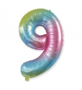 FOLYO BALON RAKAM 9 40 İNC RENGARENK PK:1-1-