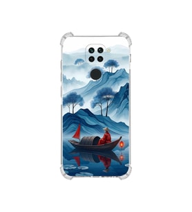 PrintiFy Xiaomi Redmi Note9 ile Uyumlu Simya Serisi Sonsuz Akış Tasarımlı Uv Baskılı Köşe Korumalı Antişok Kılıf