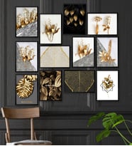 Çerçeve Görünümlü Mdf Tablo Seti 12 Parça