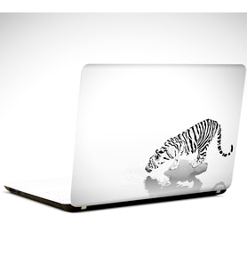 Kaplan Siyah Beyaz Laptop Sticker 14 inch (35X26CM)