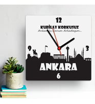Kişiye Özel Ankara Temalı Duvar Saati