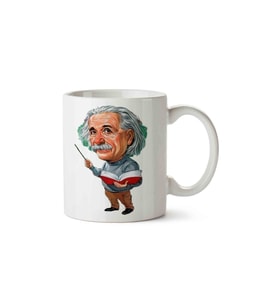Einstein Porselen Kupa Bardak