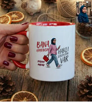 Kişiye Özel Karikatürlü Bana Hayransın Kupa Bardak Doğum Günü Hediyesi