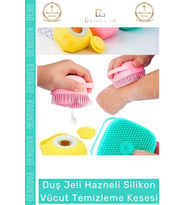 #Lif Şampuan Hazneli Silikon Köpek Kedi Yıkama Fırçası Vücut Temizleme Kesesi Banyo Lifi