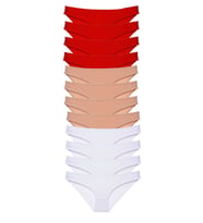 Mulvxbrf Brf02 12 Adet Süper Eko Set Likralı Kadın Slip Külot 508 (Mulvix)