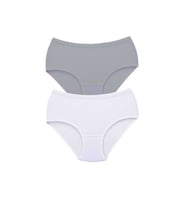 Mulvxbrf Brf02 2 Adet Kadın Yüksek Bel Bato Kalın Lastik Külot S10 (Mulvix)