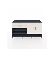 Kronos Konsol 4 Raflı 2 Çekmeceli 2 Kapaklı 176x59x99 Antrasit-Aytaşı