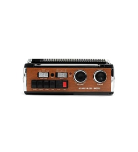 FAROXTECH Retro Kasetçalar Radyo – Bluetooth, USB/SD Kart, AUX, 4 Bantlı FM/AM/SW Radyo, Mikrofon Girişli Taşınabilir Nostaljik Müzik Çalar