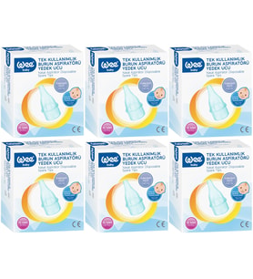 Wee Baby Burun Aspiratörü Nasal Yedek Ucu 60 Adet (6Pk*10) (Kod:163)