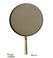 Thermoad Granit Döküm Ahşap Saplı Vizon Gözleme Tavası 36 Cm (VIZON-KAHVE)