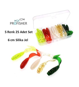 PROFISHER Silika Jel Sahte Yumuşak Yem 6 cm 1,8 gr Plastik Kutuda    