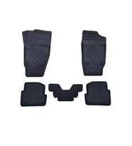 Volkswagen Polo 2002-2009 ile Uyumlu Carbon Desenli Ultra Premium Havuzlu Oto Paspas (Çok Renkli)