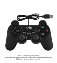 Trio TR-900 Çift Titreşimli (Double Vibration) USB PC Gamepad Joystick