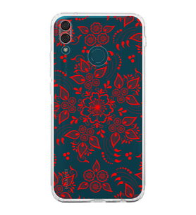 Huawei Y9 2019  Kamera korumalı Kapak Nostalji Desen Tasarımlı  Şeffaf Kılıf