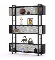 Zizuva Tasarım Telli Modern Siyah Kitaplık