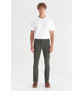 Erkek Texas Slim Kadife Pantolon Green