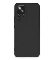 Newface Xiaomi Mi 12T Pro Kılıf Nano içi Kadife Silikon - Siyah