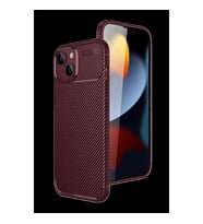 Apple İphone 15 Kılıf Auto Focus Karbon Kapak - Bordo