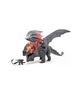 Ejderhanı Nasıl Eğitirsin Red Death Çiğneme Saldırısı Ejderha Figürü 28 cm – Hareketli Ejderha Oyuncağı (Çok Renkli)
