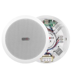 Magicvoice TPI-351 6 İnç 16 Cm Hat Trafolu Alçıpan Asma Tavan Tipi Hoparlör Mağaza Kolon 6W RMS MP3 Usb Uyumlu Beyaz