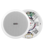 Magicvoice TPI-351 6 İnç 16 Cm Hat Trafolu Alçıpan Asma Tavan Tipi Hoparlör Mağaza Kolon 6W RMS MP3 Usb Uyumlu Beyaz