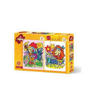 Art Puzzle Müzisyen Hayvanlar 2 Li 12 + 24 Parça 3+ Yaş Puzzle