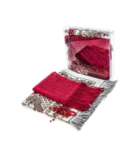 Ramazana Özel Set 28 - Seccade - Tül Şal - Tesbih - Kutulu