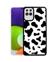 Galaxy A22 4G Kılıf Zore M-Fit Desenli Kılıf Cow No1